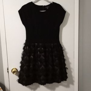 Imoga Black fringe dress